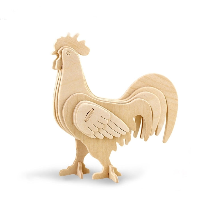 Petelin 3D lesene puzzle