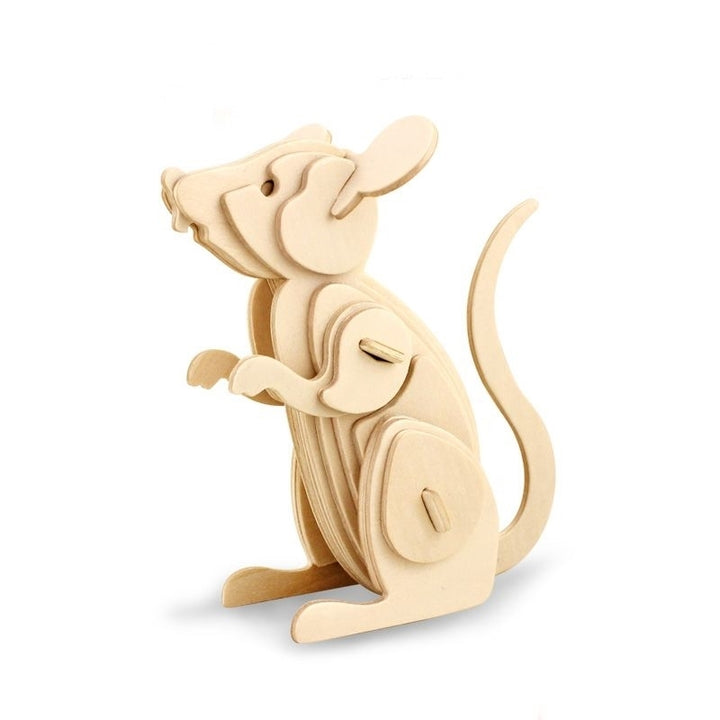 Miš 3D lesene puzzle