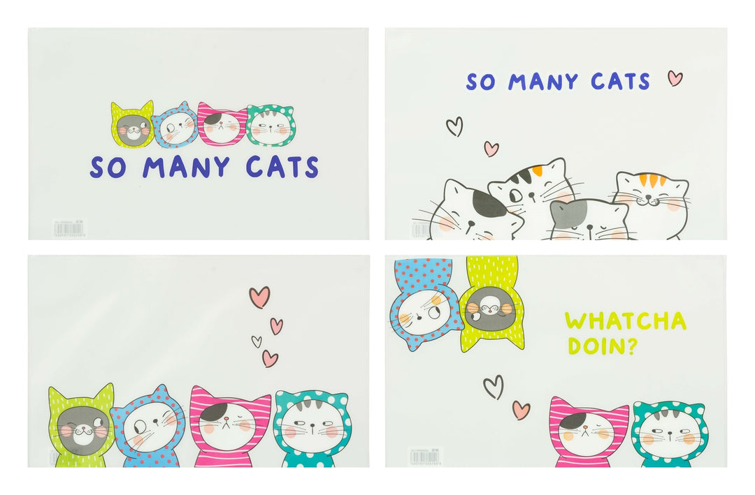 Mapa z zadrgo A5 So Many Cats