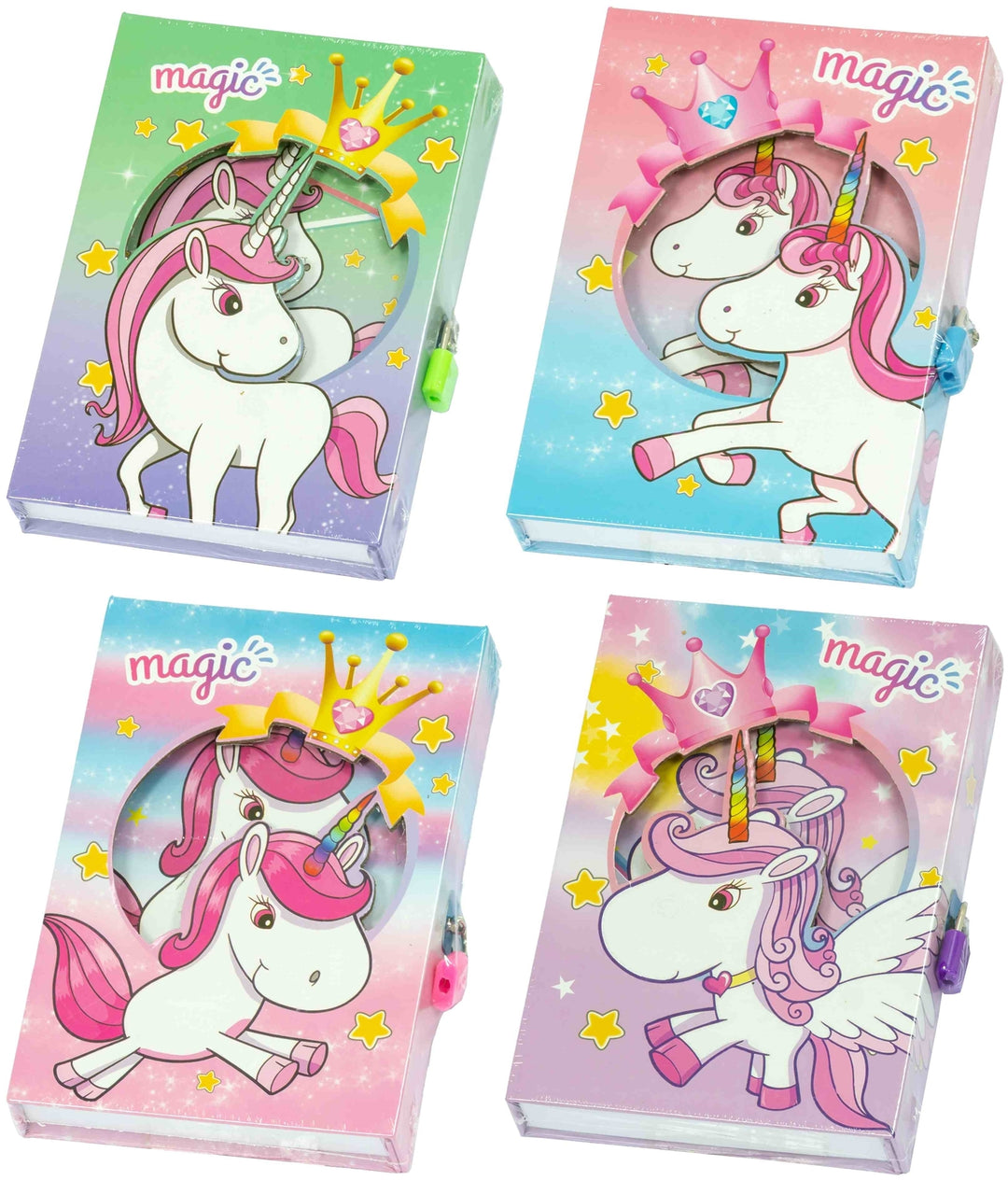 Dnevnik Magic Unicorn s ključ. 20.6x14,3cm