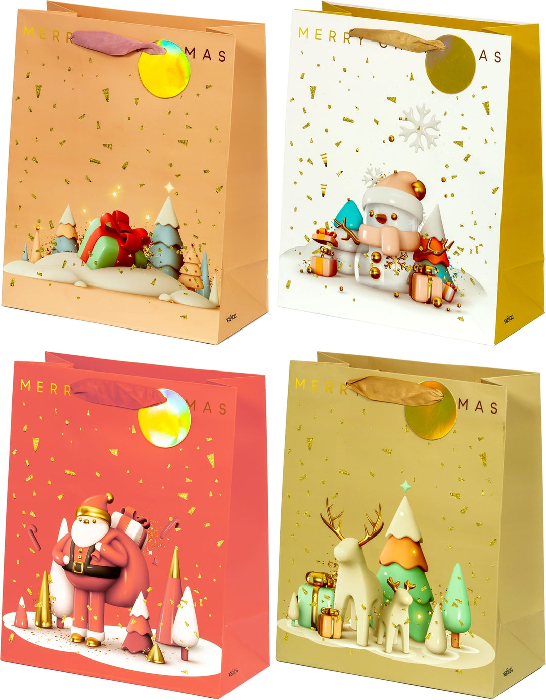 Merry Christmas darilna vrečka medium