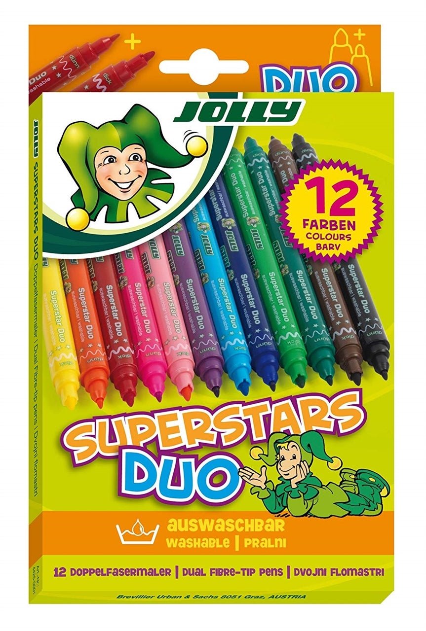 FLOMASTRI JOLLY SUPERSTAR DUO 12/1 KARTO