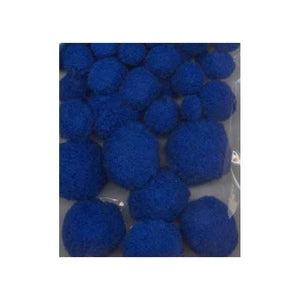Pom Pom set, modra 1,5-4 cm 50kom
