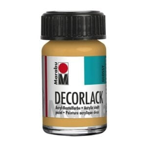 Decorlack Acryl, 15ml, kovinsko zlata/srebrna