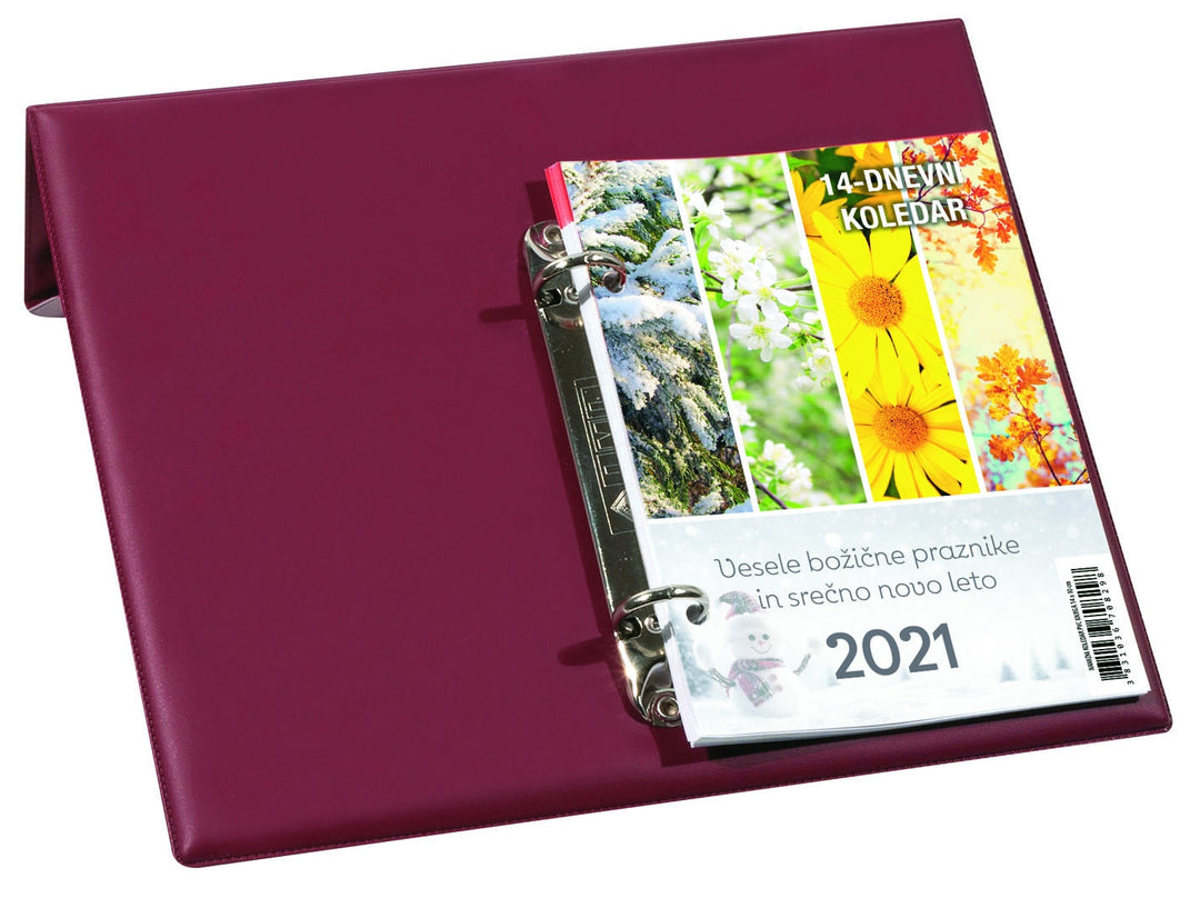 Koledar namizni PVC 14-dnevni bordo