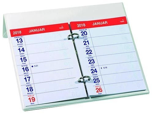 Koledar namizni PVC 14-dnevni bel