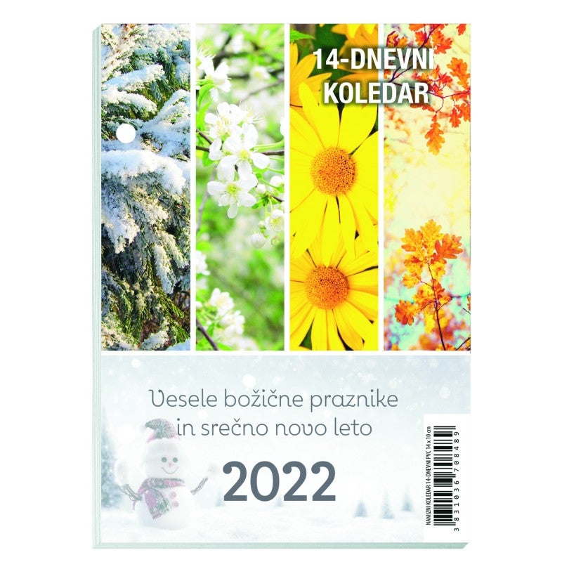 Vložek za 7dnevni koledar 2022