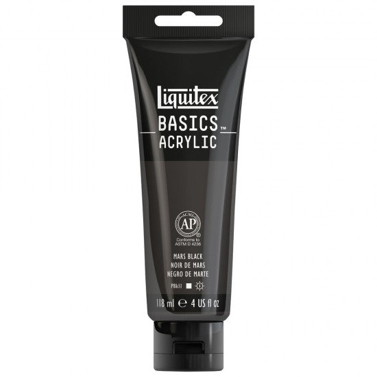 Akrilna barva Liquitex Basics 118ml MARS BLACK