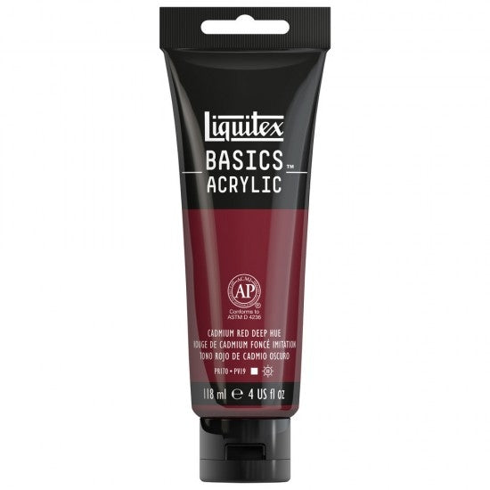Akrilna barva Liquitex Basics 118ml CADMIUM RED DEEP HUE