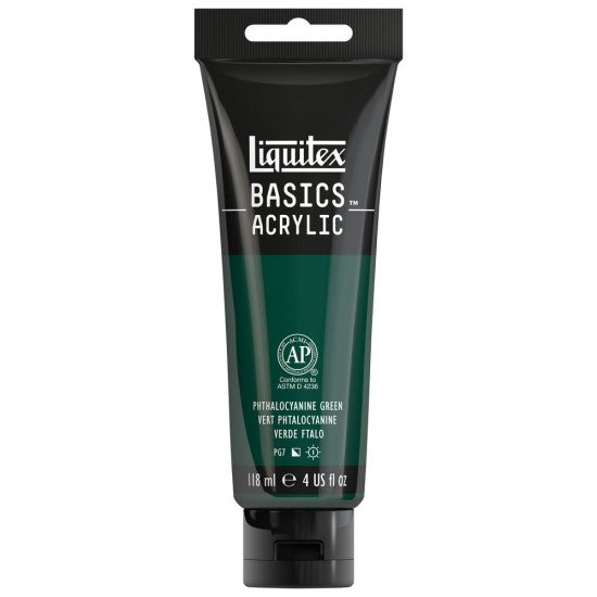 Akrilna barva Liquitex Basics 118ml PHTHALOCYANINE GREEN (BLUE SHADE)