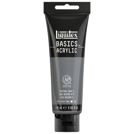 Akrilna barva Liquitex Basics 118ml NEUTRAL GREY