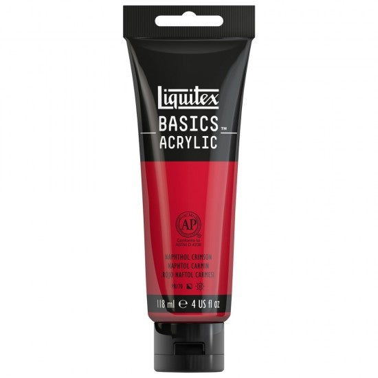 Akrilna barva Liquitex Basics 118ml NAPHTHOL CRIMSON