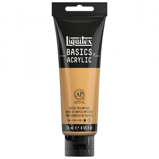 Akrilna barva Liquitex Basics 118ml NAPLES YELLOW HUE