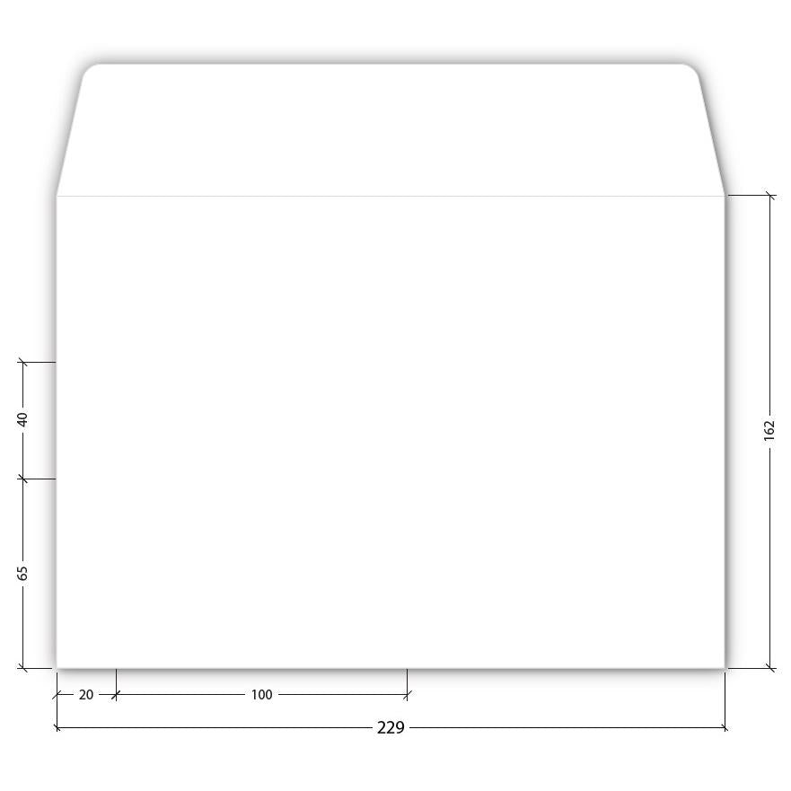 Kuverta C5 BD SI 80g 162X229mm STRIP 2315 1/1 bela