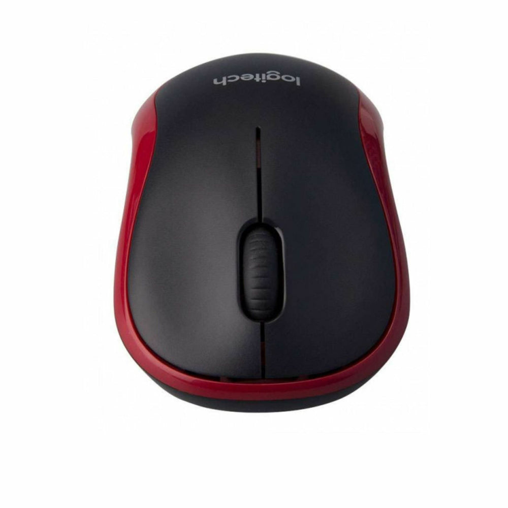 Miška Logitech M185 brezžična rdeča