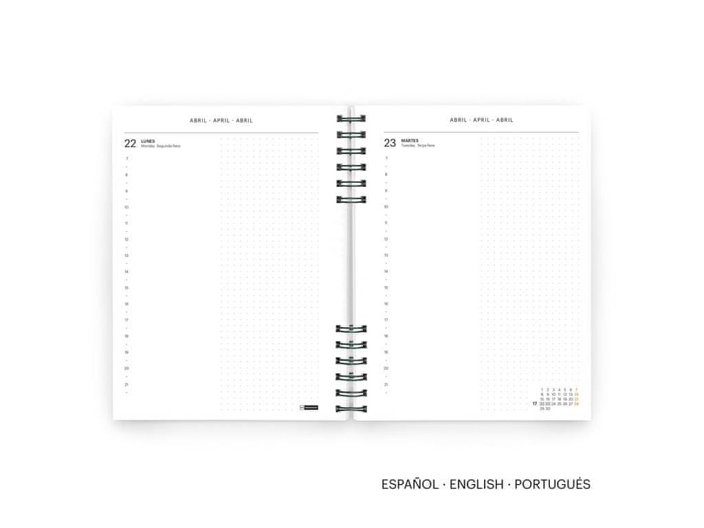 Rokovnik Trends Plus siv dan/stran