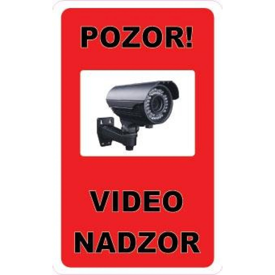 NALEPKA VIDEONADZOR 95x140mm