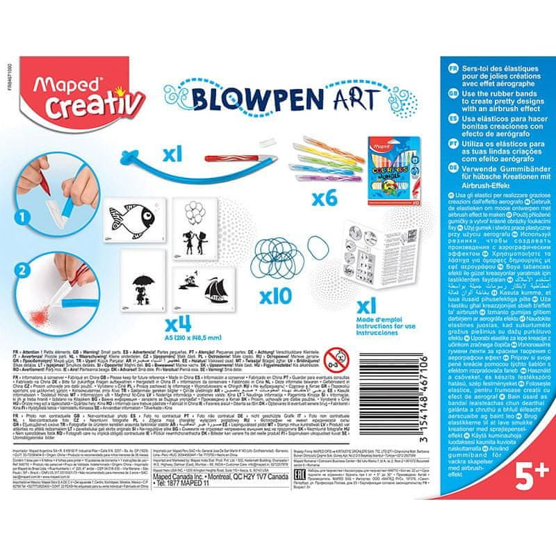 Kreativni set Blow pen Maped