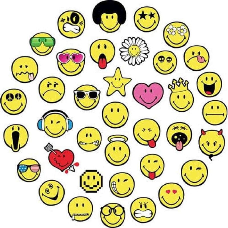 Štampiljke v lončku Smiley