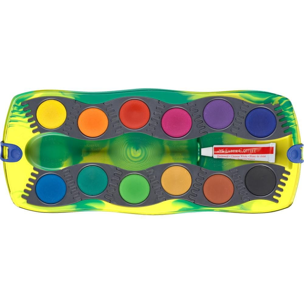 Barvice vodene FaberCastell Connect Dino 12/1 + nalepke