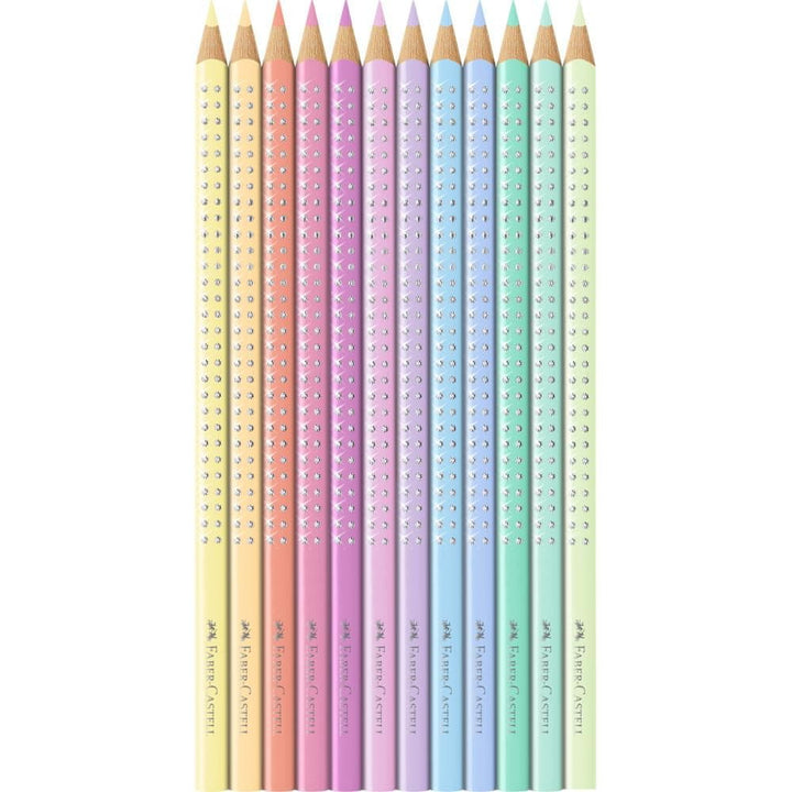 Barvice FaberCastell Sparkle pastel 12/1 kovina