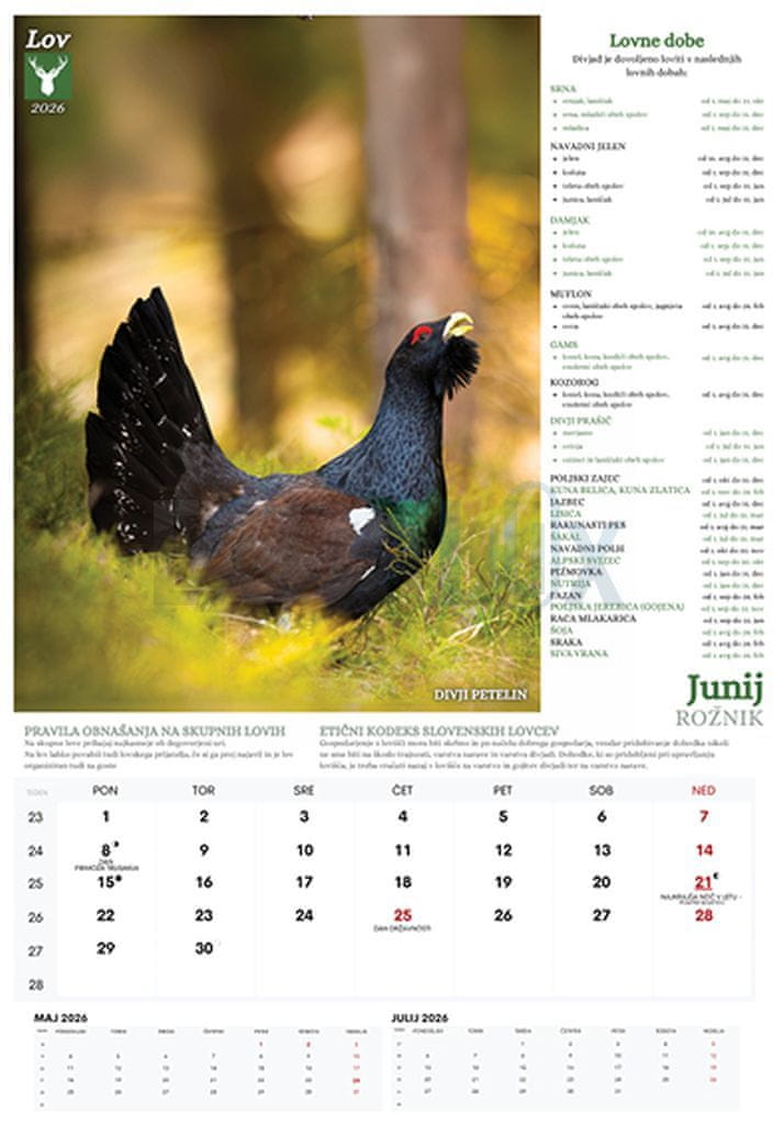 Koledar Lov 2026 (47132)