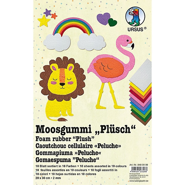 Moosgummi PLIŠ, 20x30 10/1