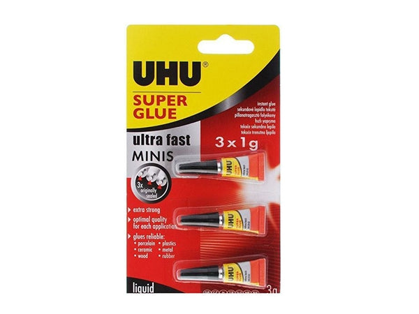 Sekudno lepilo Uhu Minis 3x1gr