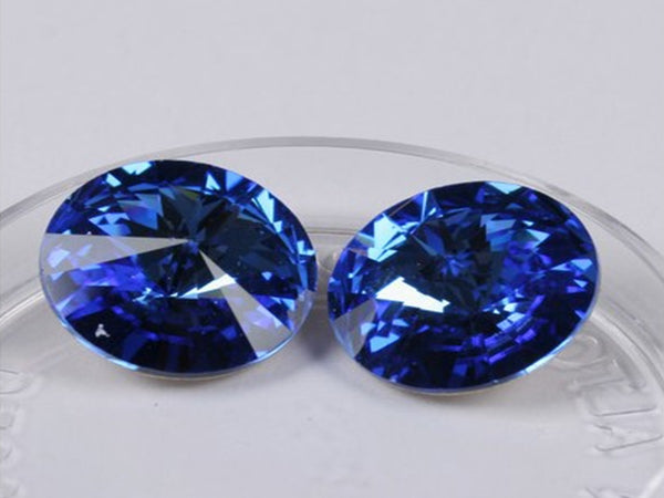 Kristali SWAROVSKI rivoli 14mm SAPPHIRE