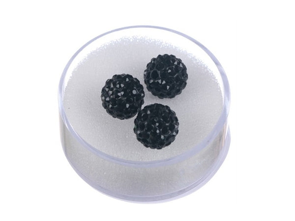 Kristali SHAMBALLA črna 10mm