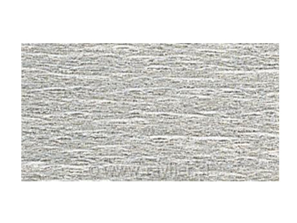Krep papir 2.5m x 50cm, 160g, srebrn