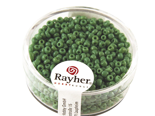 Perle OPAK SVETLEČE 2 MM O, ZELEN. 17G