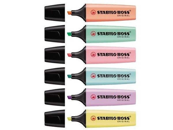 Tekstmarker Boss 70 sort.barve