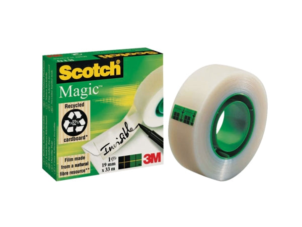 Selotejp SCOTCH MAGIC 19/33 TRANSP. 3M
