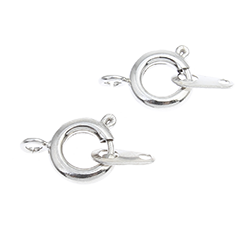 Zaponka 7mm + ploščica srebrna 5/1