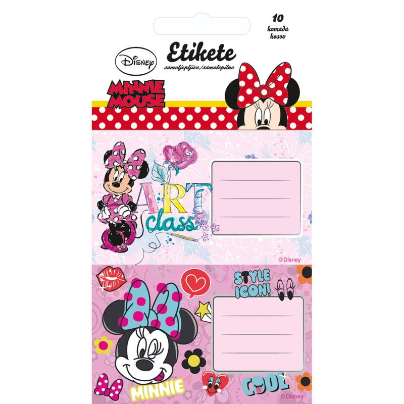 ETIKETE ZA ZVEZEK DISNEY MINNIE 10/1