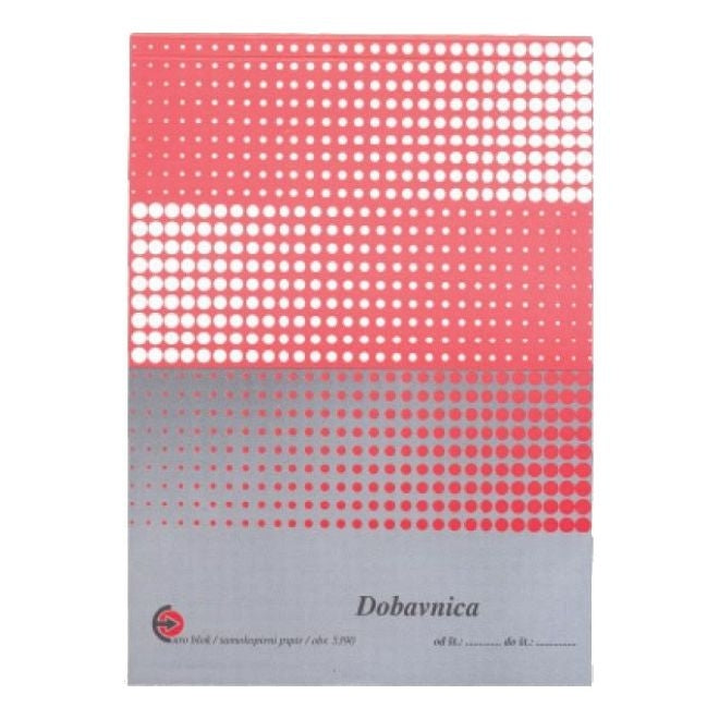 Dobavnica obrazec A5 5390