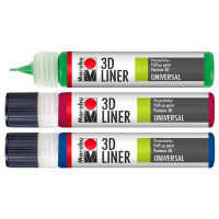 Liner 3d 25ml sort.barve