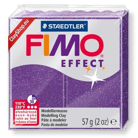 MODELIRNA MASA FIMO EFFECT 56G 602 VIJOLIČNA Z BLEŠČICAMI
