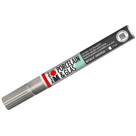 Marker metallic za porcelan in steklo Marabu 1-2mm sort.