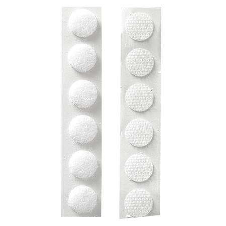 Ježki krogci Velcro 20mm, beli 12/1