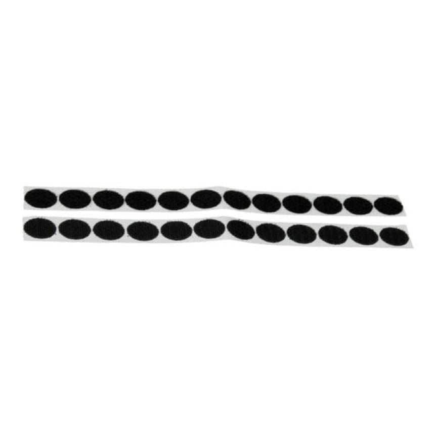 Ježki krogci Velcro 20mm, črni 12/1