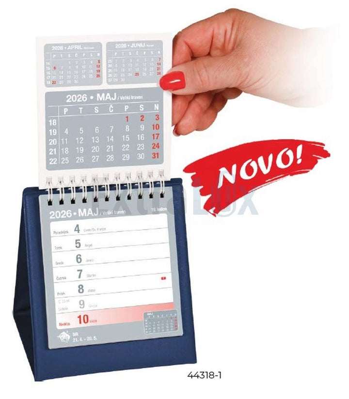 Koledar namizni piramida 2026 sort.barve