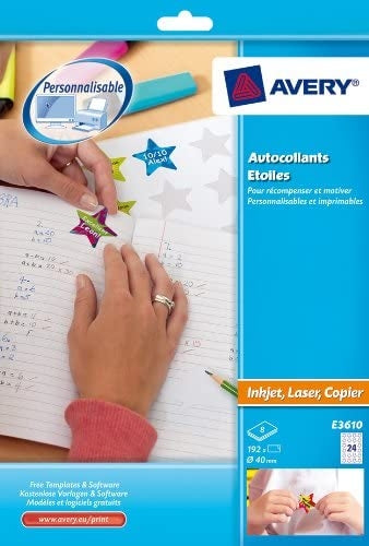 ETIKETE LASER E3610 FI40 ZVEZDICE 8/1-19
