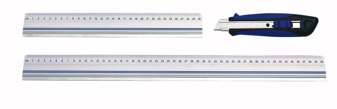 Ravnilo iz aluminija Wedo 30cm proti.gum