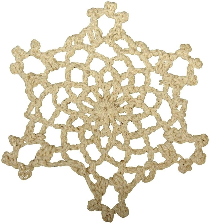 ČIPKA ZVEZDA, KVAČKANA, 7,5 CM, BEŽ 3/1