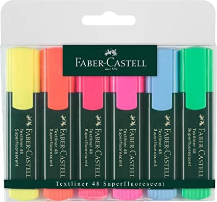 Marker Fluo FaberCastell 48 6/1