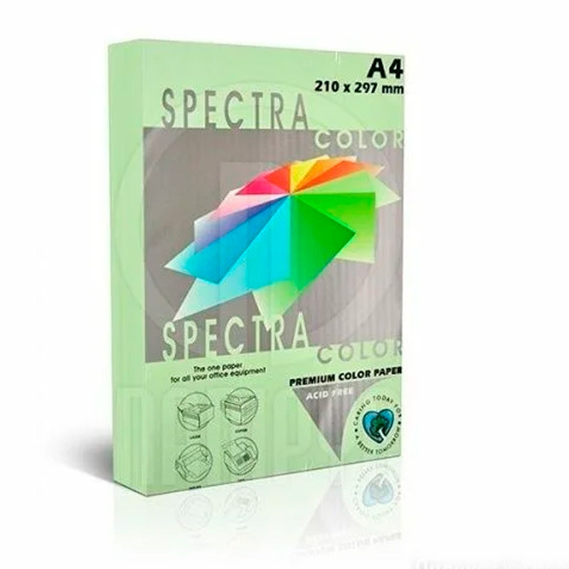 Barvni papir Spectra 130 Lagoon pastel zelen 500/1