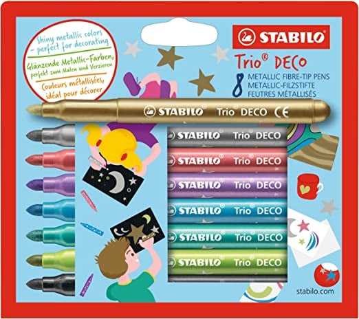 Flomastri Stabilo Trio Deco Metallic 8/1