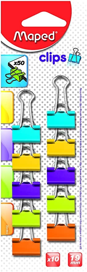 SPONKE CLIP ŠČIP. 19mm MAPED BINDER 10/1 2
